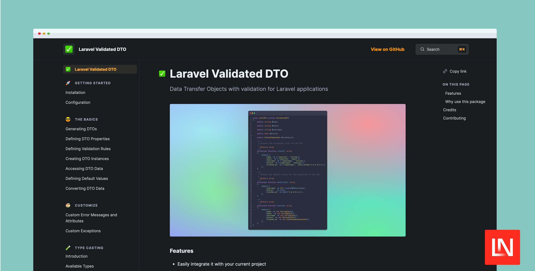 Validated DTO Package for Laravel