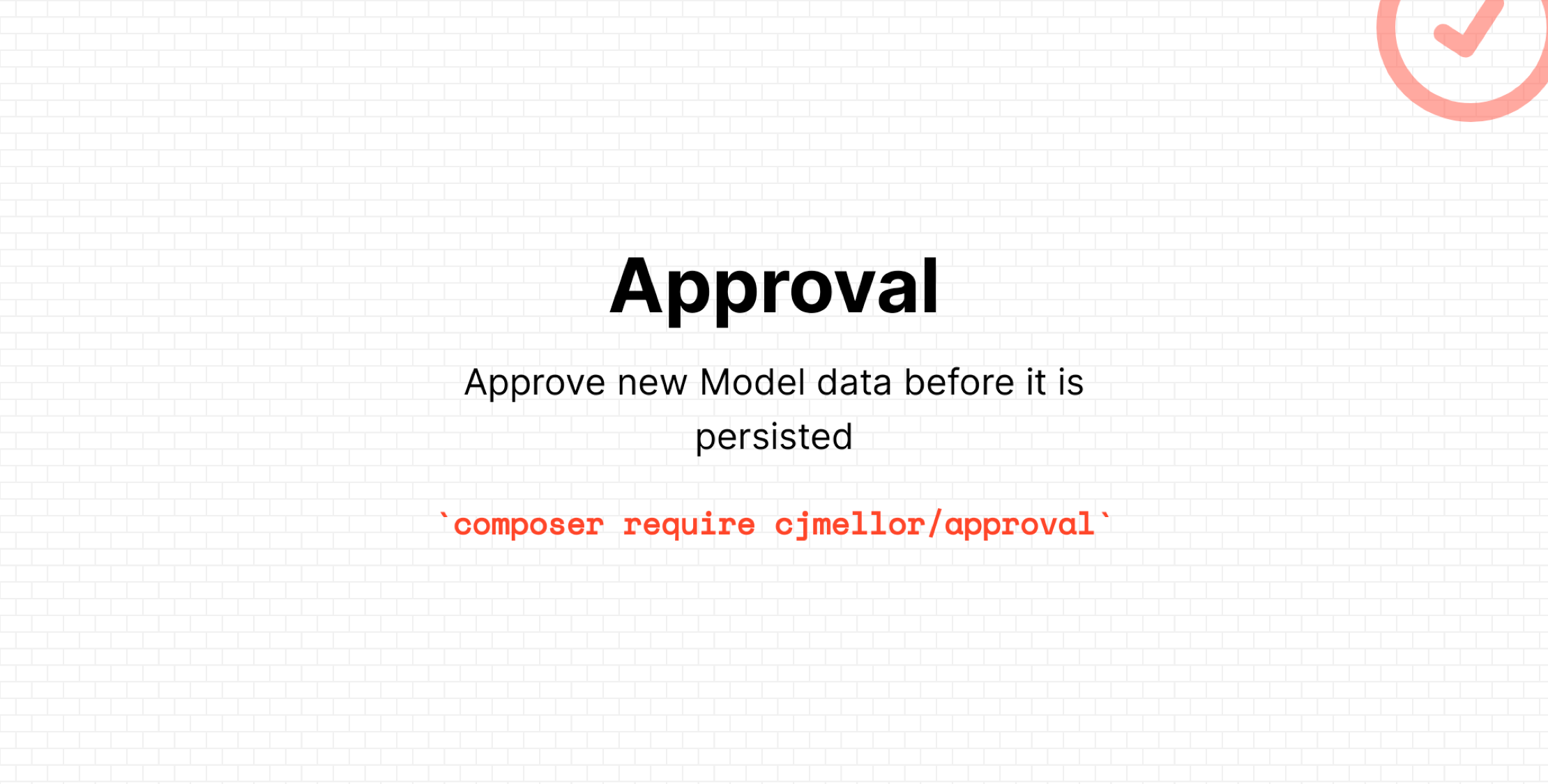 A Package to Require Approval Before Peristing Model Data